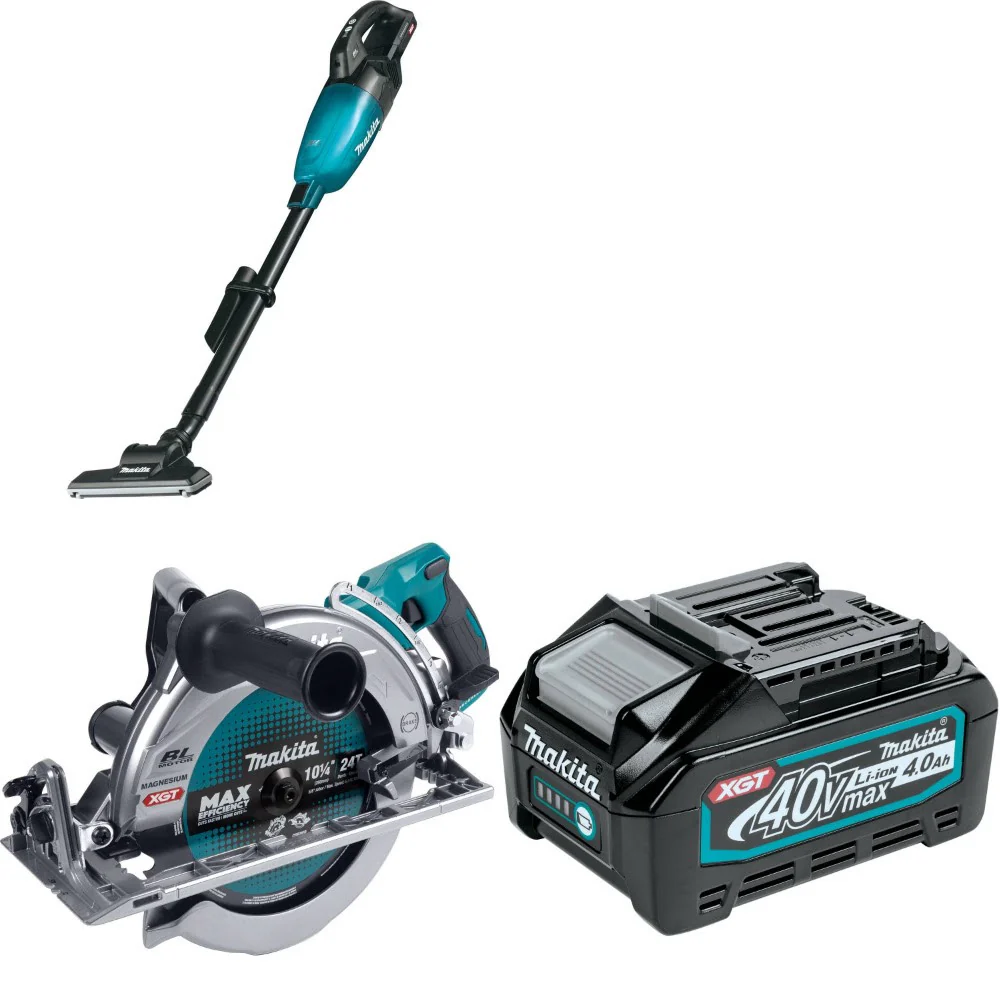 Makita GLC01Z Compact Vacuum Kit W/ Rear Handle Saw and FREE 4.0Ah Battery