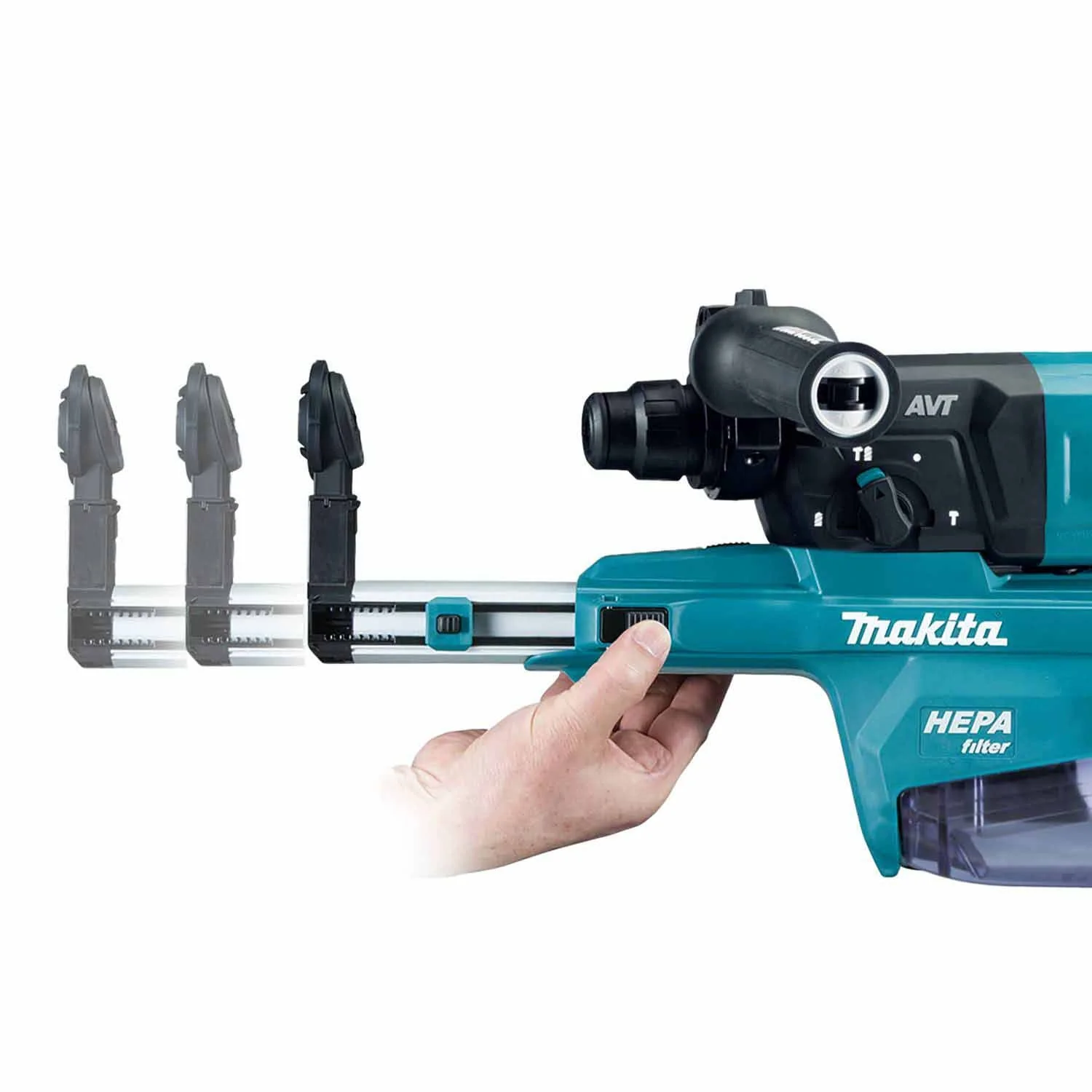 Makita GRH07M1W 40V max XGT Rotary Hammer (D-Handle) Kit w/ Dust Extractor - Image 5