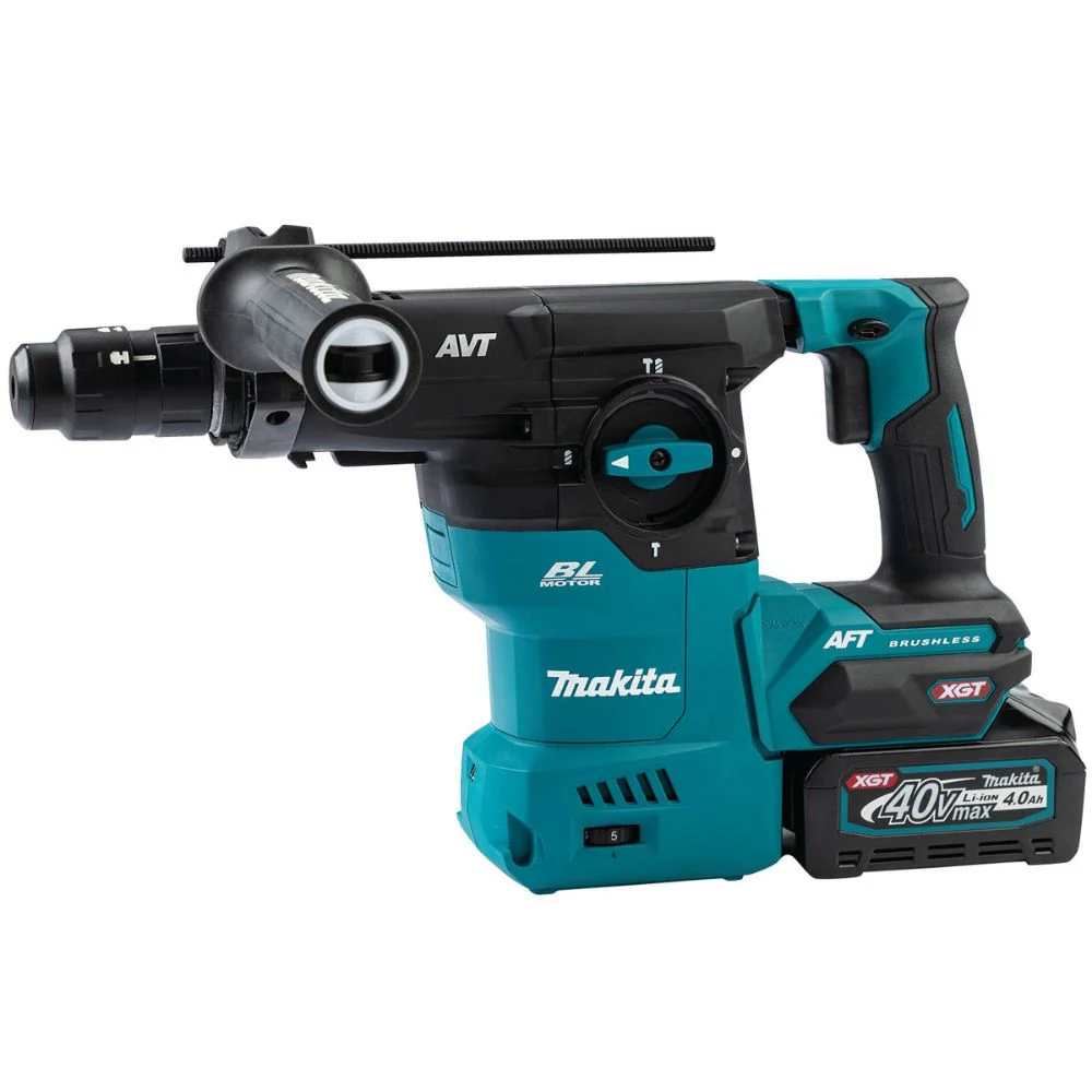 Makita GRH09M1 40V max XGT Brushless Cordless 1-3/16" AVT Rotary Hammer Kit, accepts SDS-PLUS, with Interchangeable Chuck, AWS Capable (4.0Ah) - Image 3