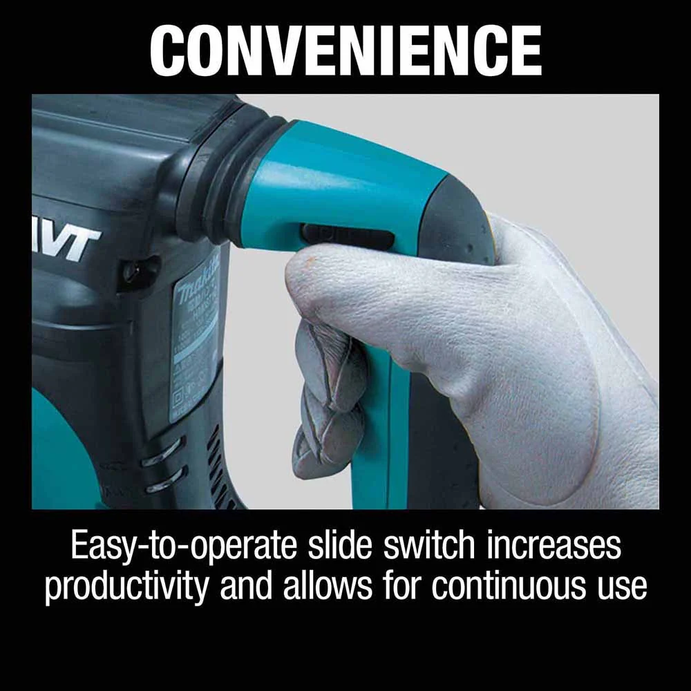 Makita HM0871C 12 lb. AVT Demolition Hammer, accepts SDS-MAX bits, Variable Speed, Case - Image 7