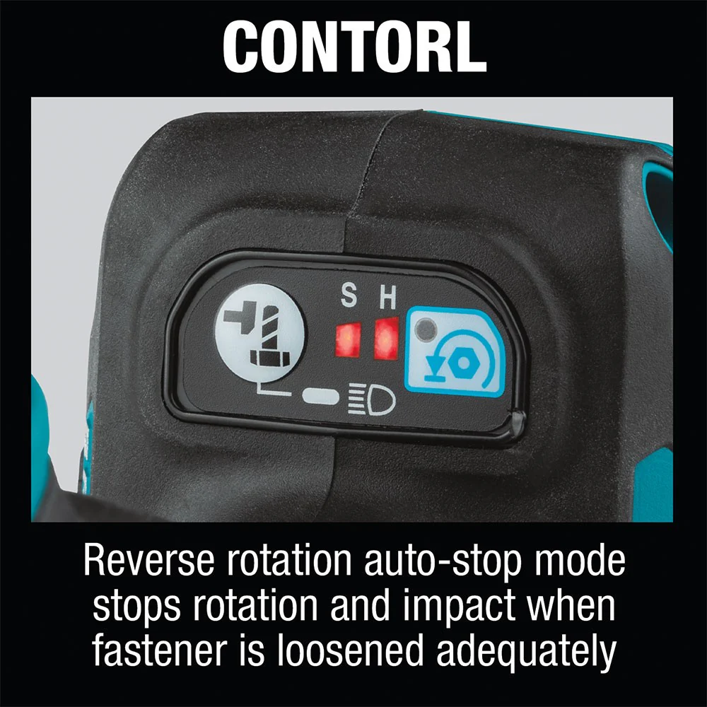 Makita WT06Z 12V max CXT 1/2" Square Drive Impact Wrench (Tool Only) - Image 6