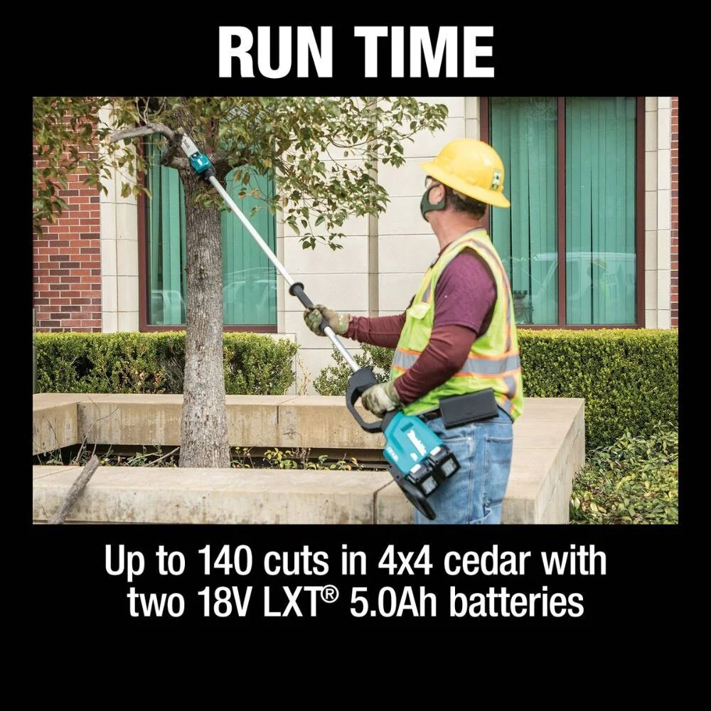Makita XAU01PTB 36V (18V X2) LXT Brushless 10" Pole Saw Kit, 8' Length (5.0Ah) - Image 13