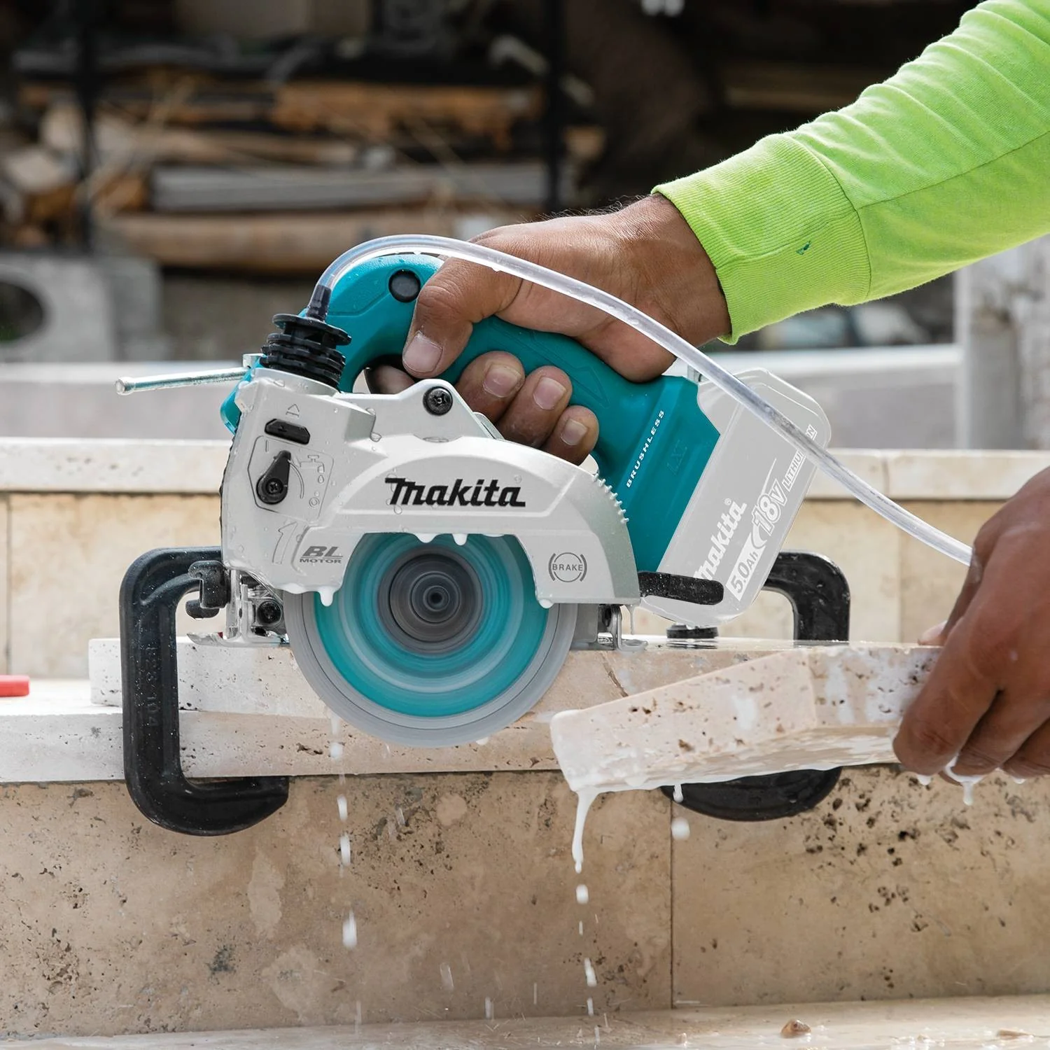 Makita XCC01Z 18V LXT 5" Wet/Dry Masonry Saw, AWS Capable, Tool Only - Image 6