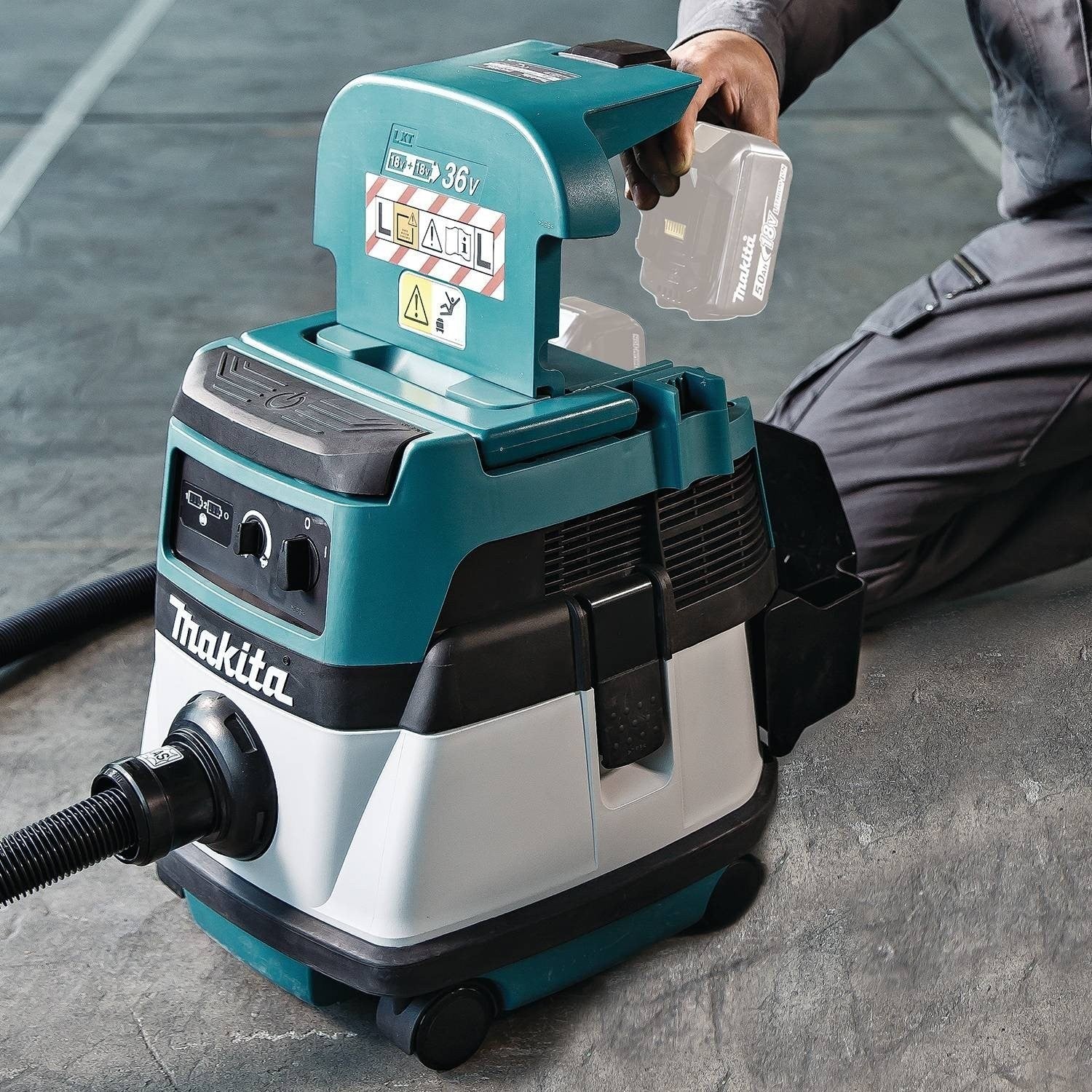 Makita XCV04Z 18V X2 LXT Li-Ion Cordless 2.1 Gallon Dry Vacuum Bare Tool - Image 6