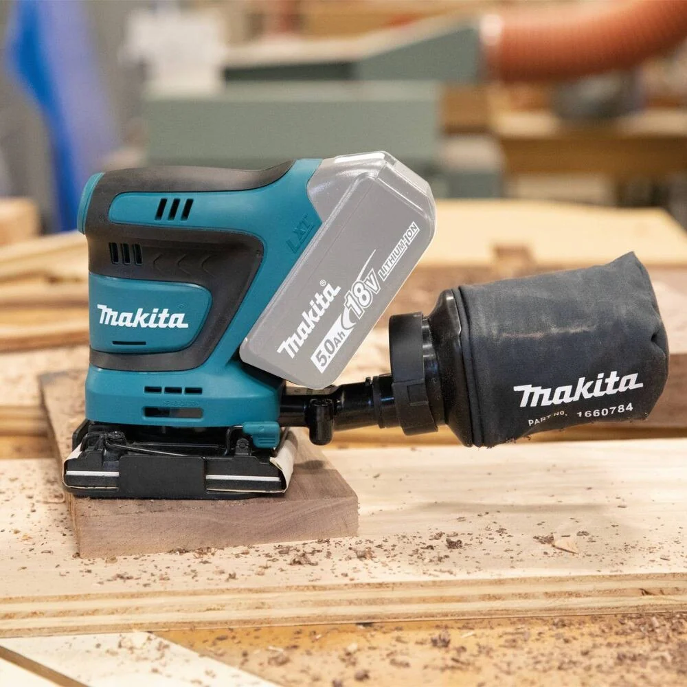 Makita XOB02Z 18V LXT Lithium-Ion Cordless 1/4 Sheet Finishing Sander, Tool Only - Image 2