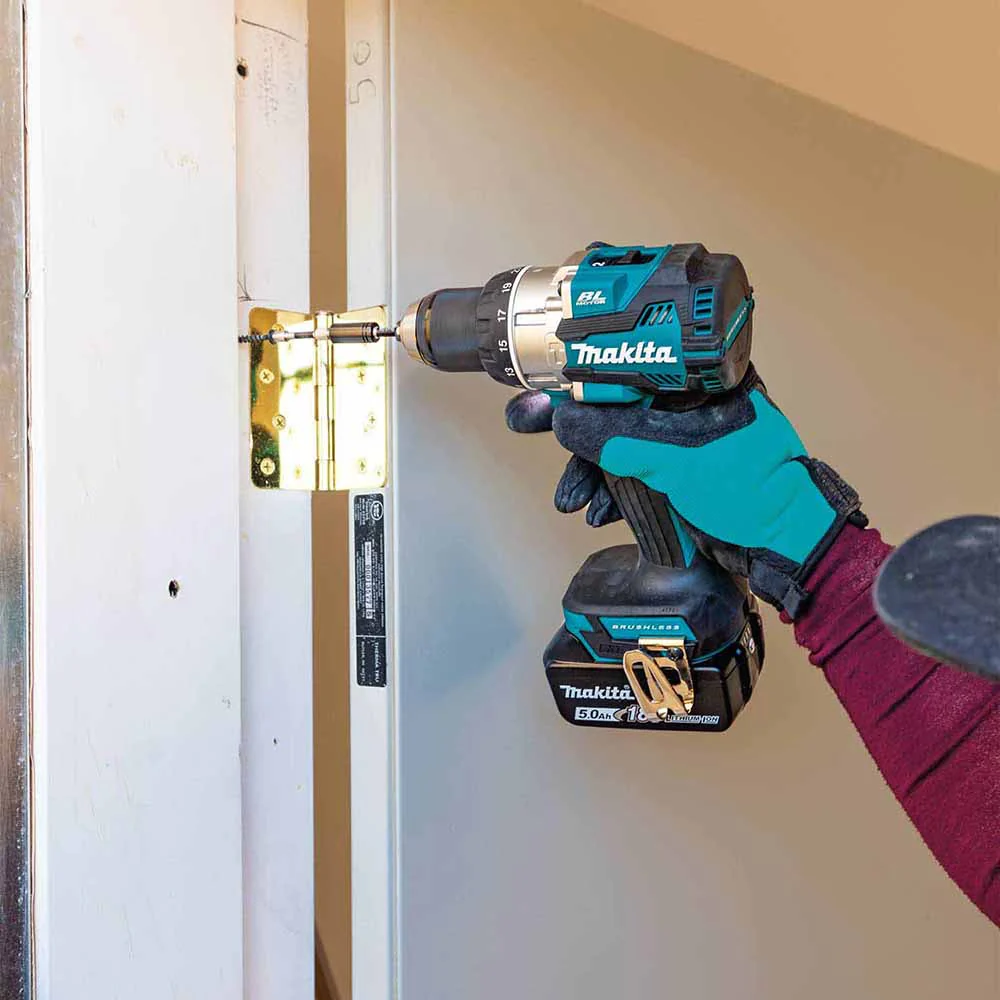 Makita XPH16T 18V LXT Lithium-Ion Compact Brushless Cordless 1/2" Hammer Driver-Drill Kit (5.0Ah) - Image 16