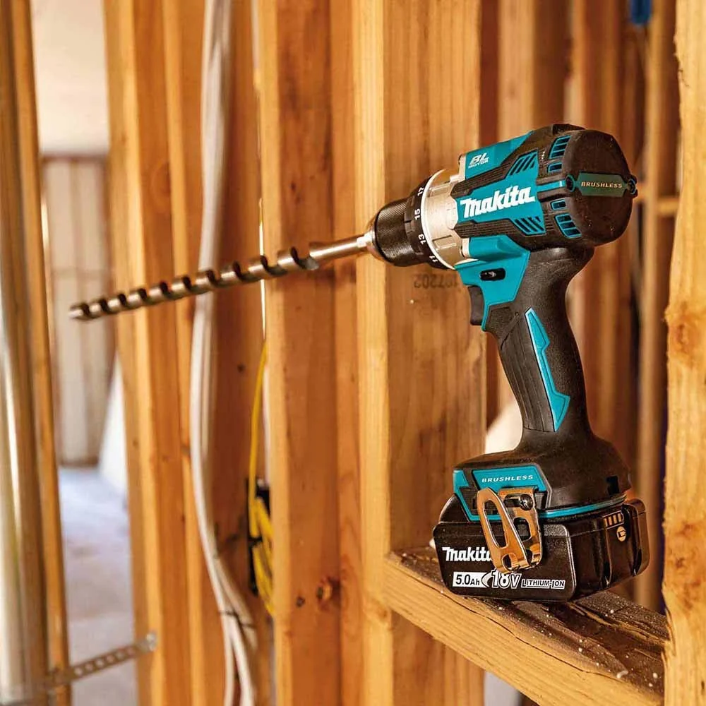 Makita XPH16T 18V LXT Lithium-Ion Compact Brushless Cordless 1/2" Hammer Driver-Drill Kit (5.0Ah) - Image 17