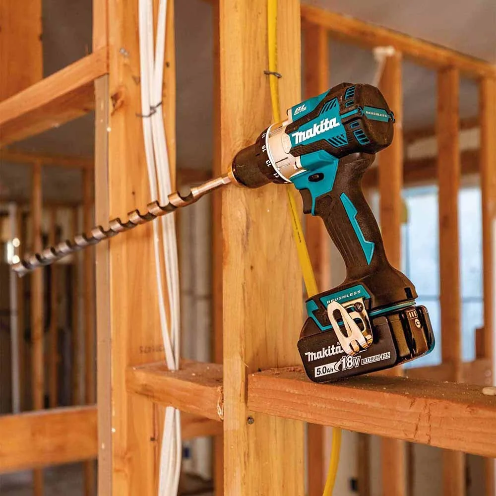 Makita XPH16T 18V LXT Lithium-Ion Compact Brushless Cordless 1/2" Hammer Driver-Drill Kit (5.0Ah) - Image 18