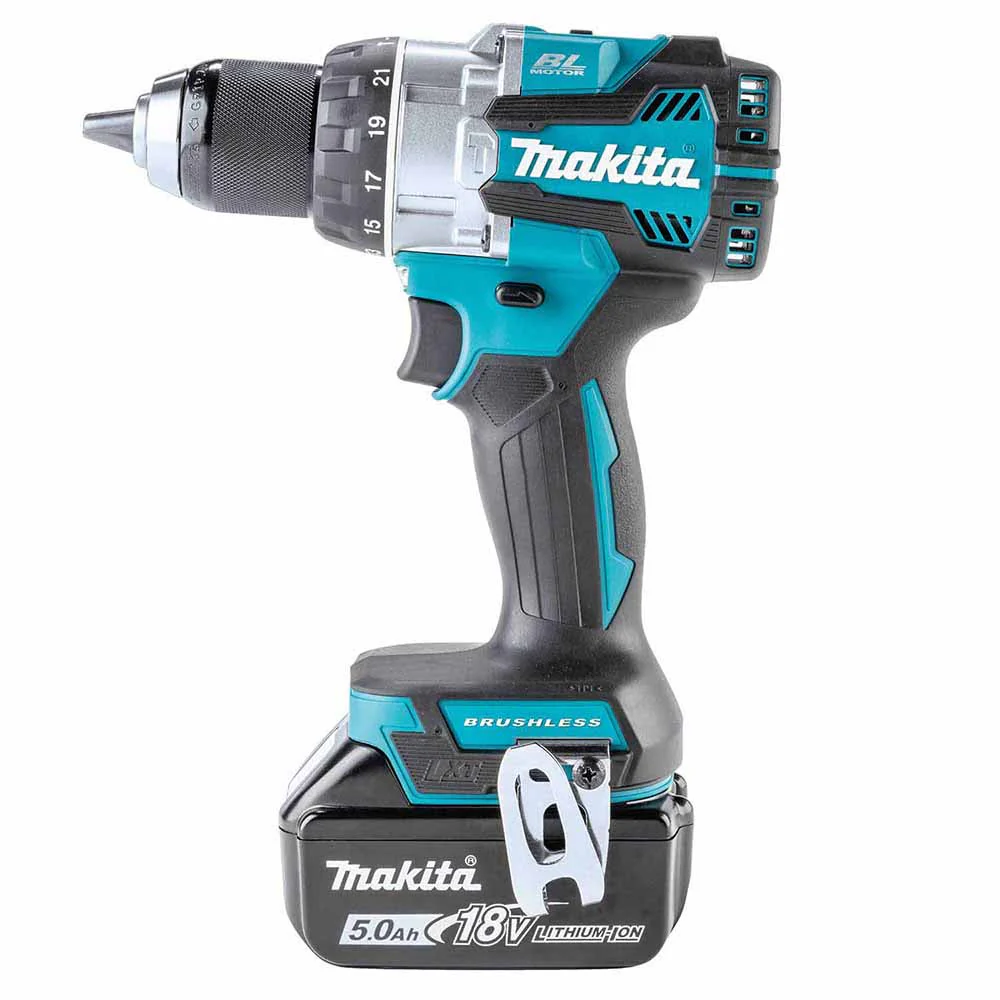 Makita XPH16T 18V LXT Lithium-Ion Compact Brushless Cordless 1/2" Hammer Driver-Drill Kit (5.0Ah) - Image 3