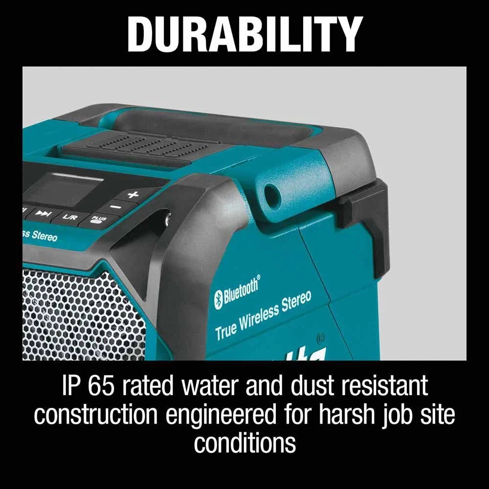 Makita XRM11 18V LXT / 12V max CXT® Lithium-Ion Cordless Bluetooth Job Site Speaker (Tool Only) - Image 8