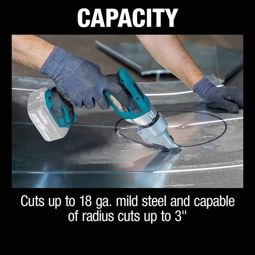 Makita XSJ04Z 18V LXT® Lithium-Ion Brushless Cordless 18 Gauge Offset Shear (Tool Only) - Image 6
