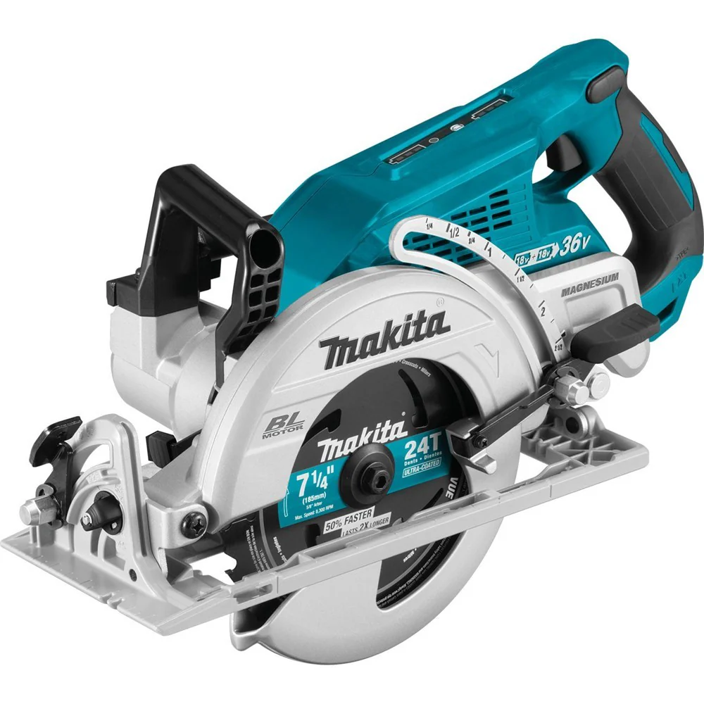 Makita XSR01PT 18V X2 LXT Li-Ion (36V) Brushless Cordless Rear Handle 7-1/4" Circular Saw Kit, 5.0Ah - Image 3