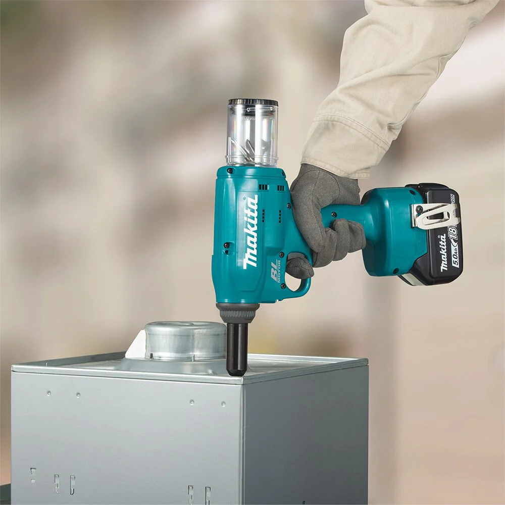Makita XVR01T 18V LXT Lithium-Ion Brushless Cordless Rivet Tool Kit, 5.0Ah - Image 2