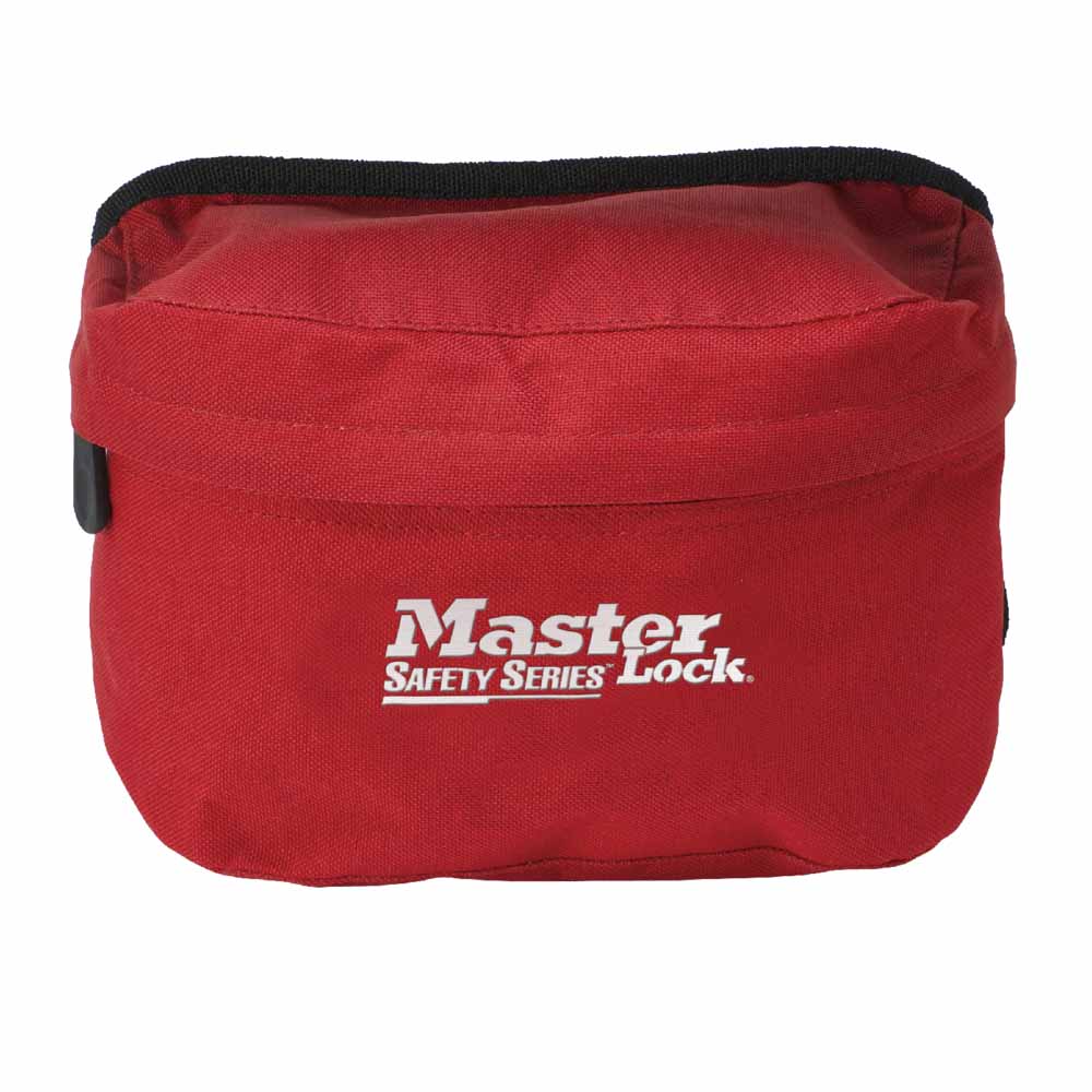 MasterLock S1010 Compact Safety Lockout Pouch Not Keyed, Unfilled, Red - Image 2