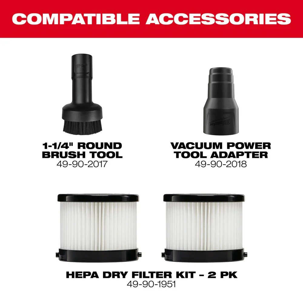 Milwaukee 0882-20 M18 Compact Vacuum - Image 4