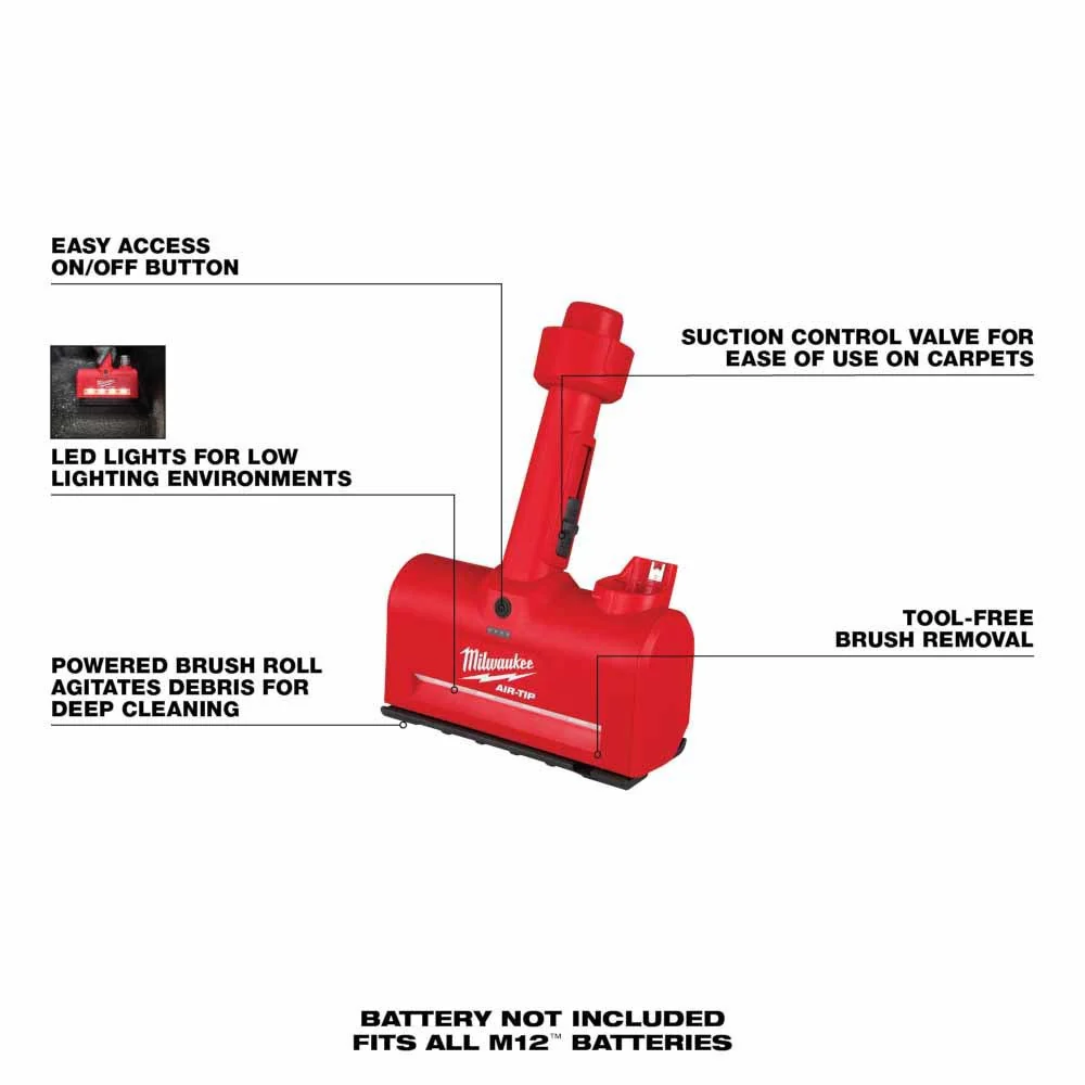 Milwaukee 0980-20 M12 AIR-TIP Utility Nozzle - Image 4