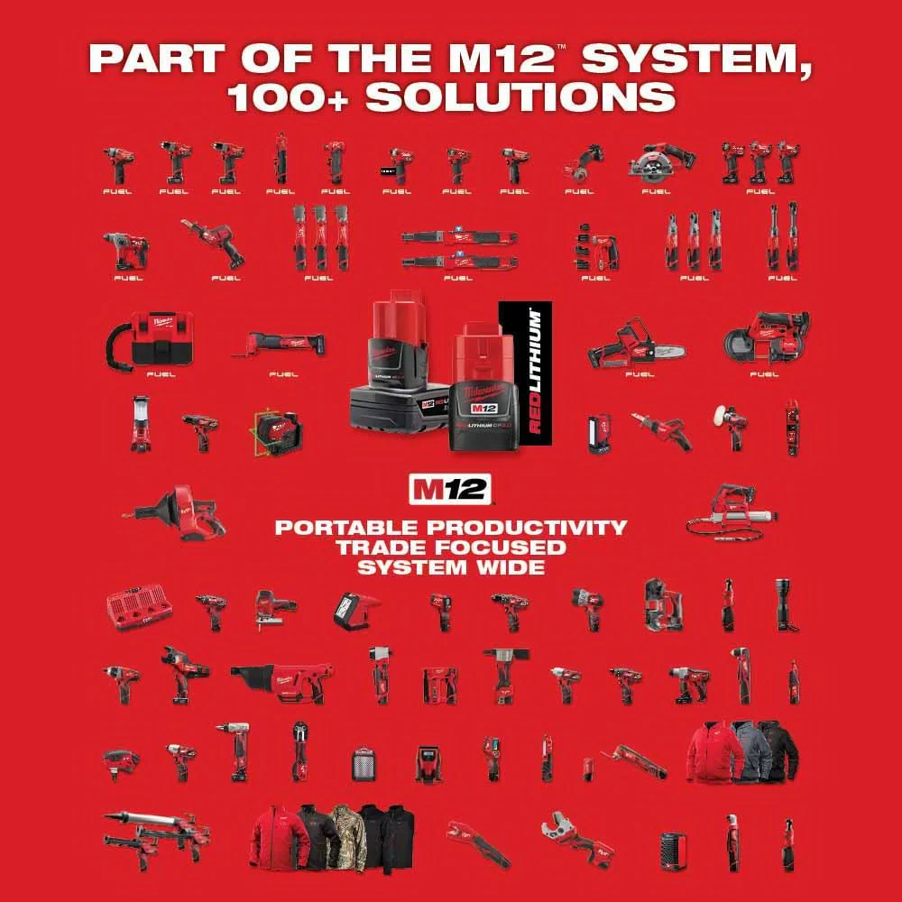 Milwaukee 2426-20 M12 Lithium-Ion Multi-Tool (Bare) - Image 9