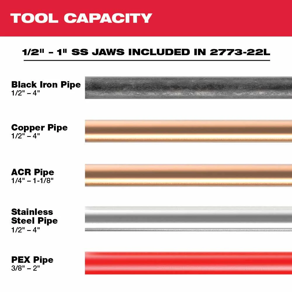 Milwaukee 2773-20L M18 FORCE LOGIC Long Throw Press Tool Kit - Image 5