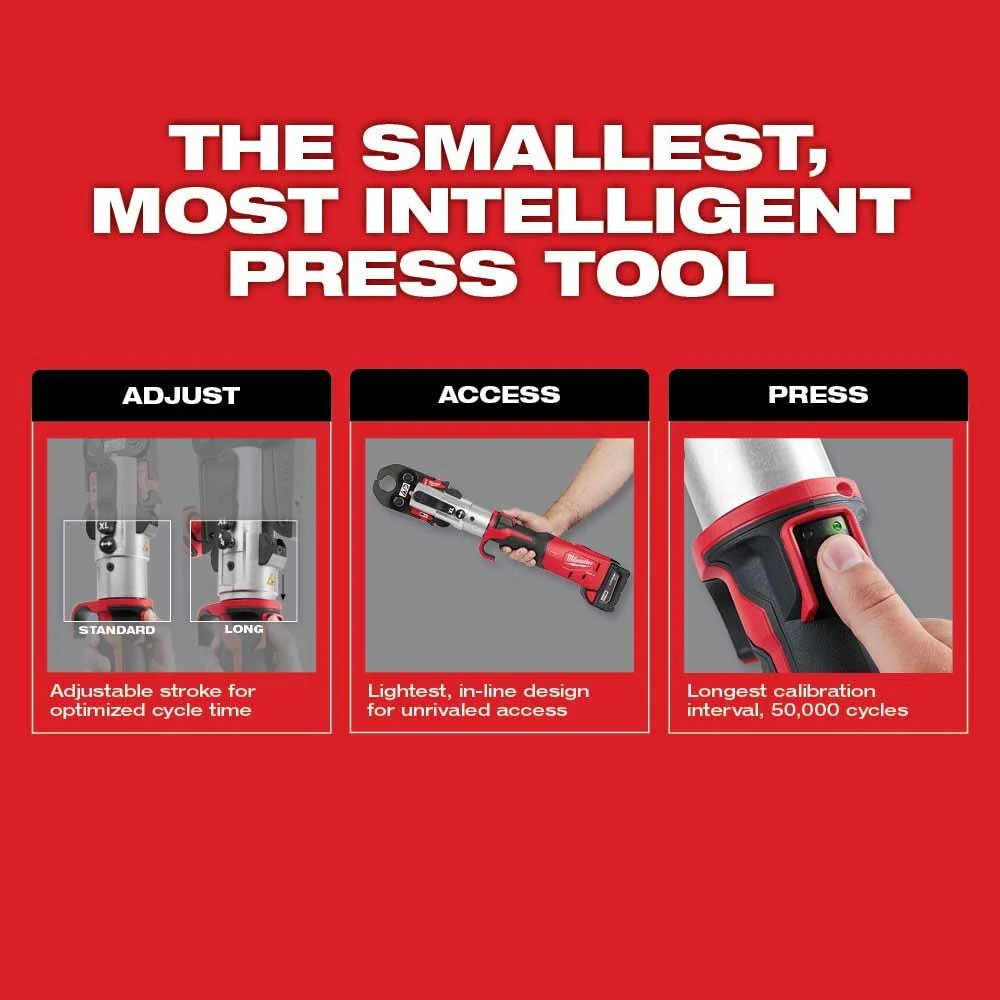 Milwaukee 2773-20L M18 FORCE LOGIC Long Throw Press Tool Kit - Image 7