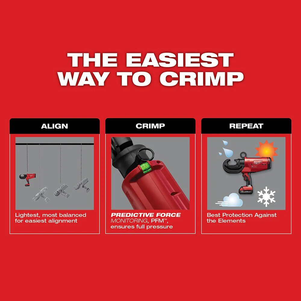 Milwaukee 2778-22 M18™ FORCELOGIC™ 12T Utility Crimper - Image 7