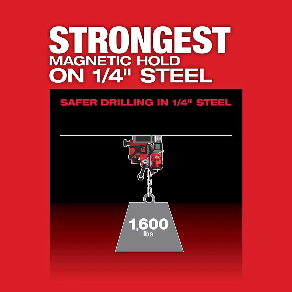 Milwaukee 2788-22HD M18 FUEL 1-1/2" Lineman Magnetic Drill HIGH DEMAND Kit - Image 5