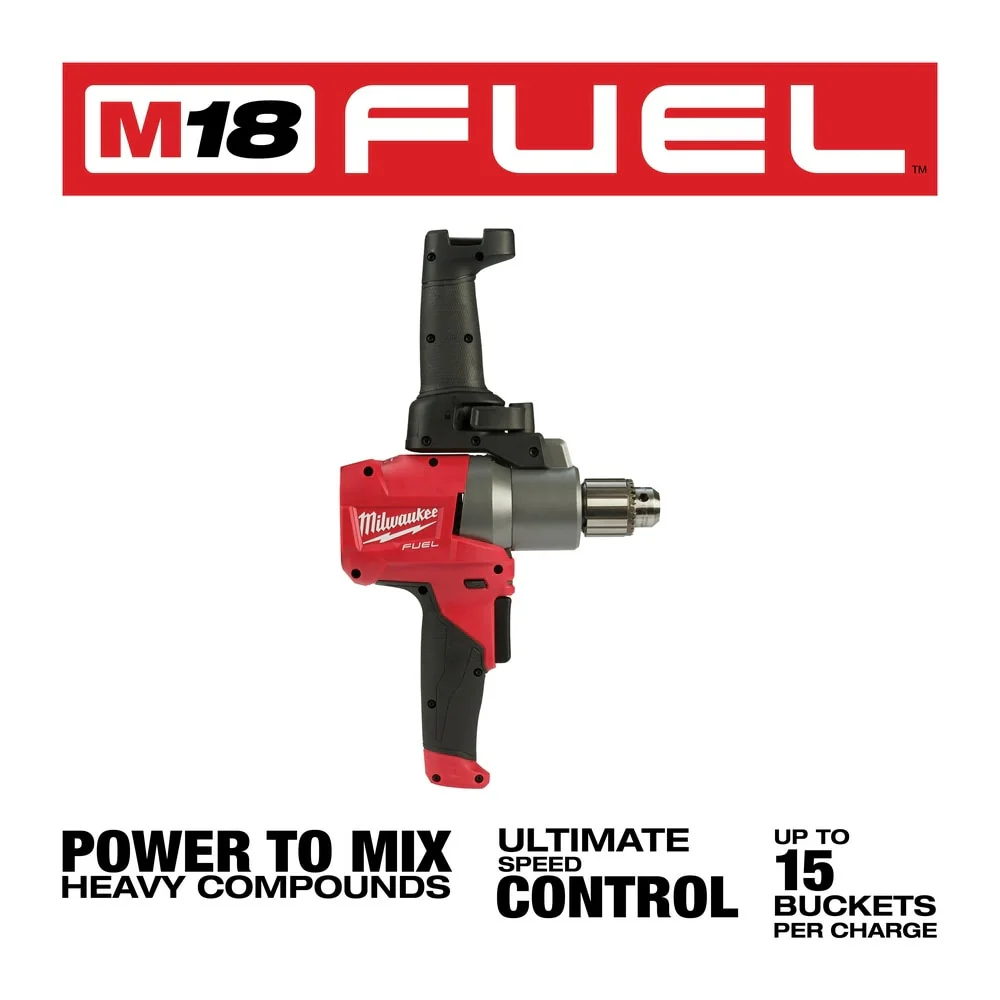 Milwaukee 2810-20 M18 FUEL Mud Mixer with 180° Handle Bare Tool - Image 3