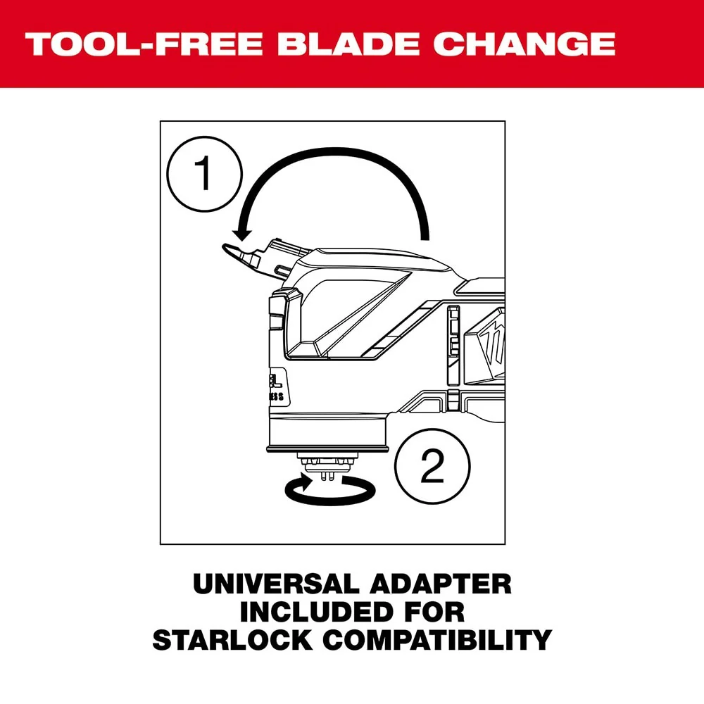 Milwaukee 2836-21 M18 FUEL™ Oscillating Multi-Tool (Kit) - Image 9