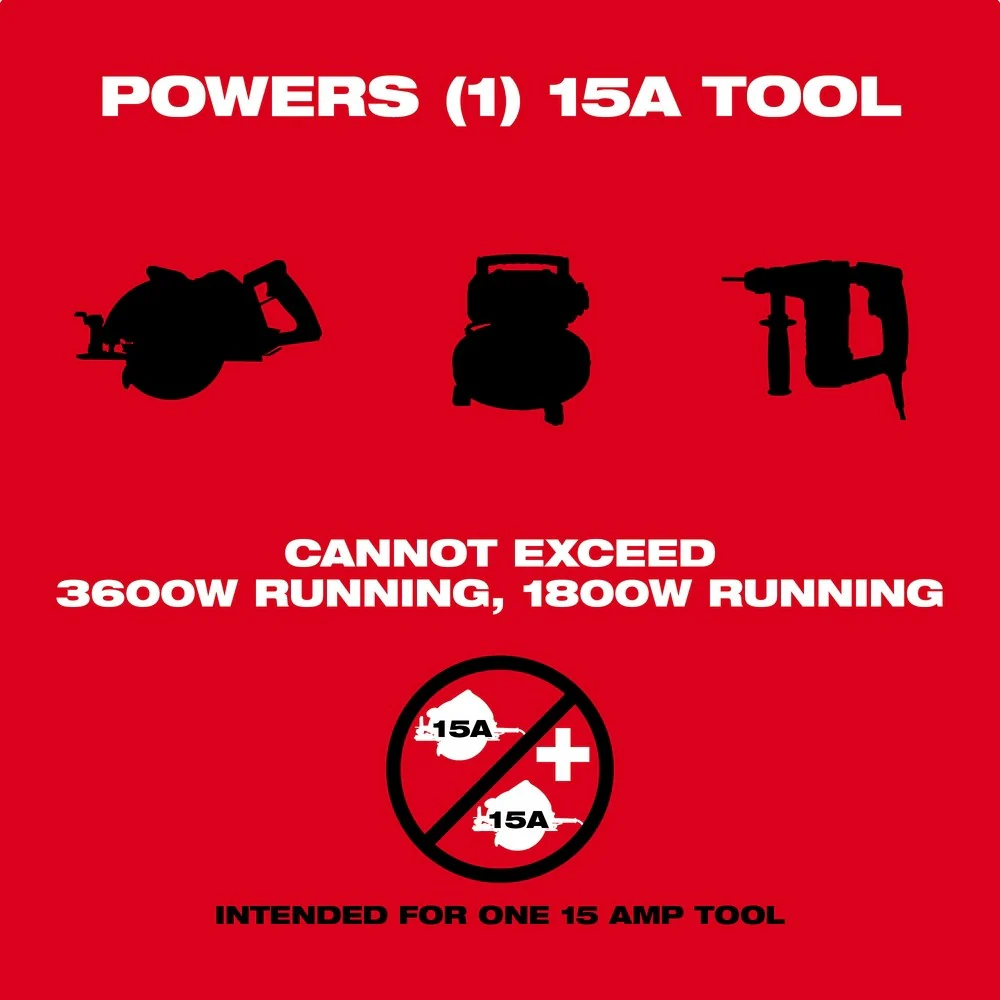 Milwaukee 2845-20 M18 CARRY-ON 3600W/1800W Power Supply - Image 6