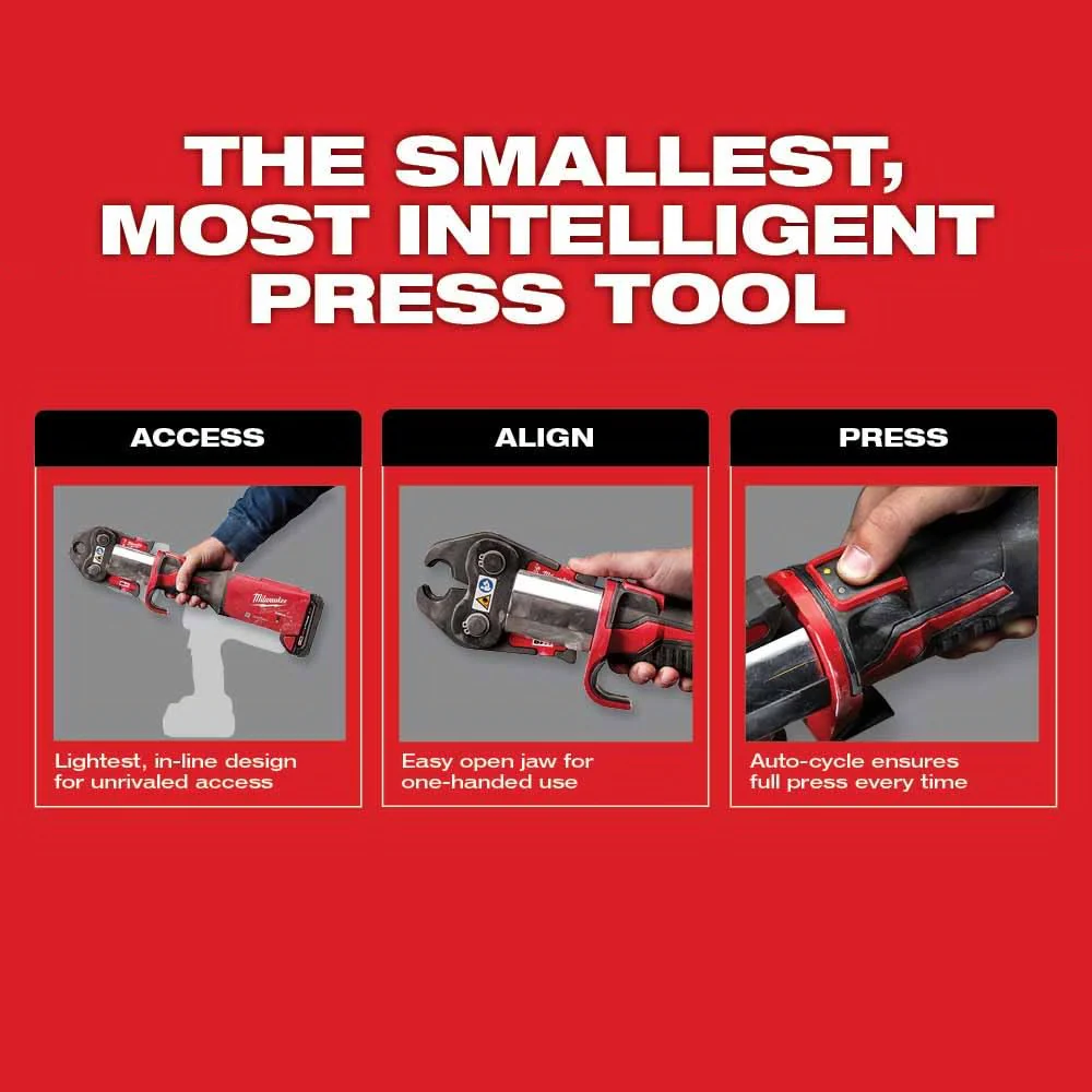Milwaukee 2922-22 M18™ FORCE LOGIC™ Press Tool w/ ONE-KEY™ w/ 1/2"-2" CTS Jaws - Image 7