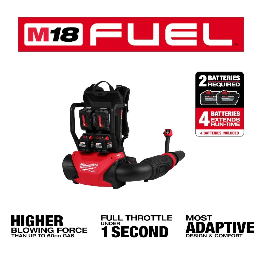 Milwaukee 3009-24HD M18 FUEL Dual Battery Backpack Blower Kit - Image 3