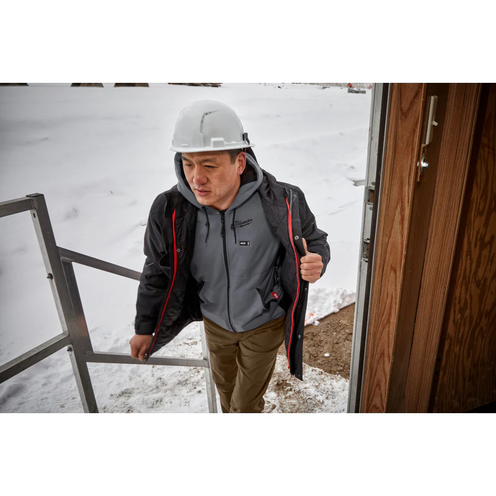 Milwaukee 306G-21 M12 Heated Hoodie Kit (Gray) - Image 10