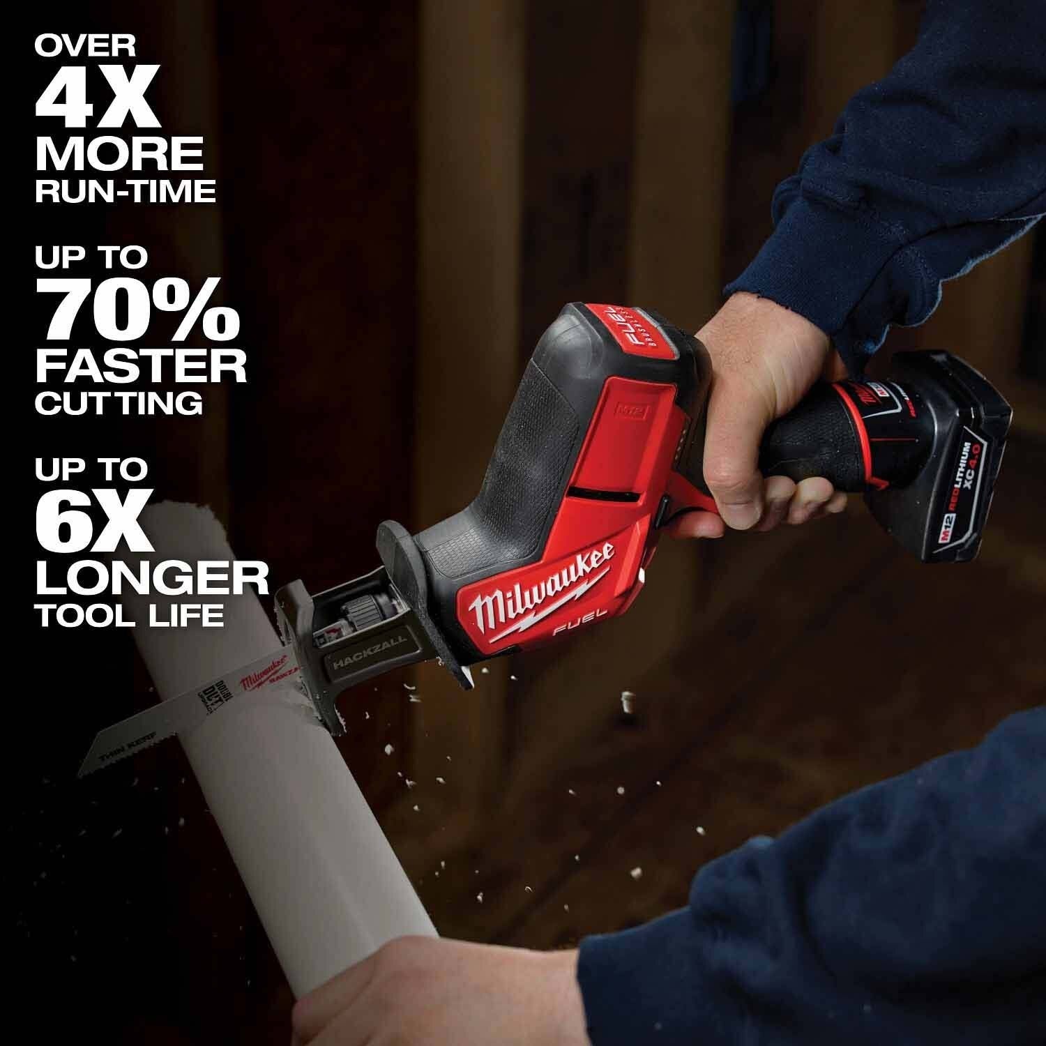 Milwaukee 3497-25 M12 FUEL 12-Volt Lithium-Ion Cordless 5-Tool Combo Kit w/(2) Batteries and Bag - Image 7