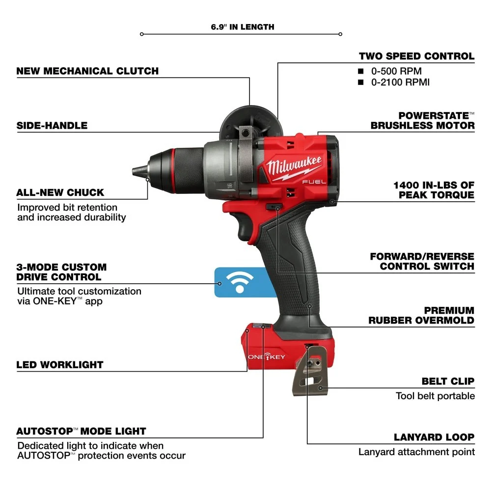 Milwaukee 3696-22 M18 FUEL 2-Tool Combo Kit w/ ONE-KEY - Image 4