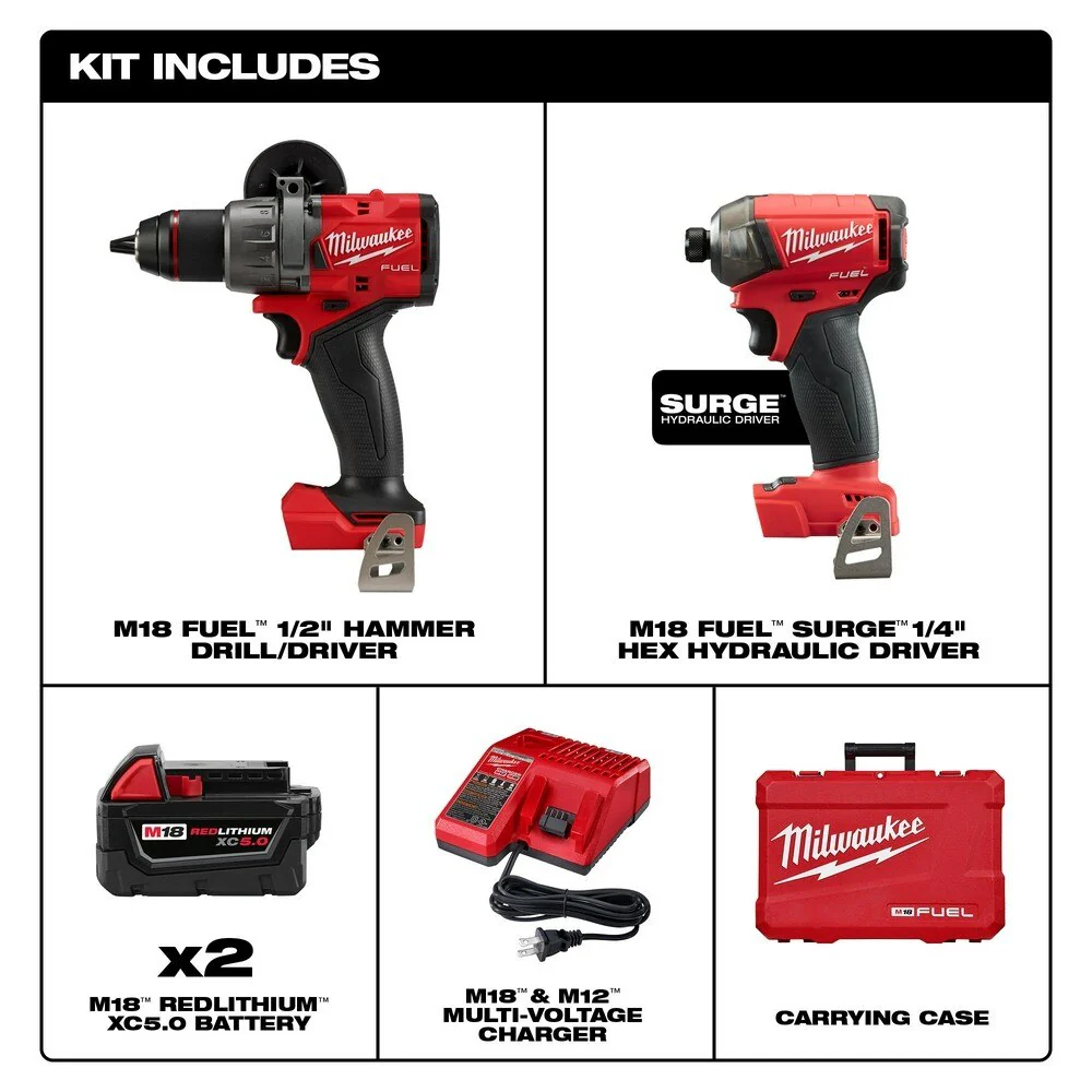 Milwaukee 3699-22 M18 FUEL 2-Tool Combo Kit - Image 2