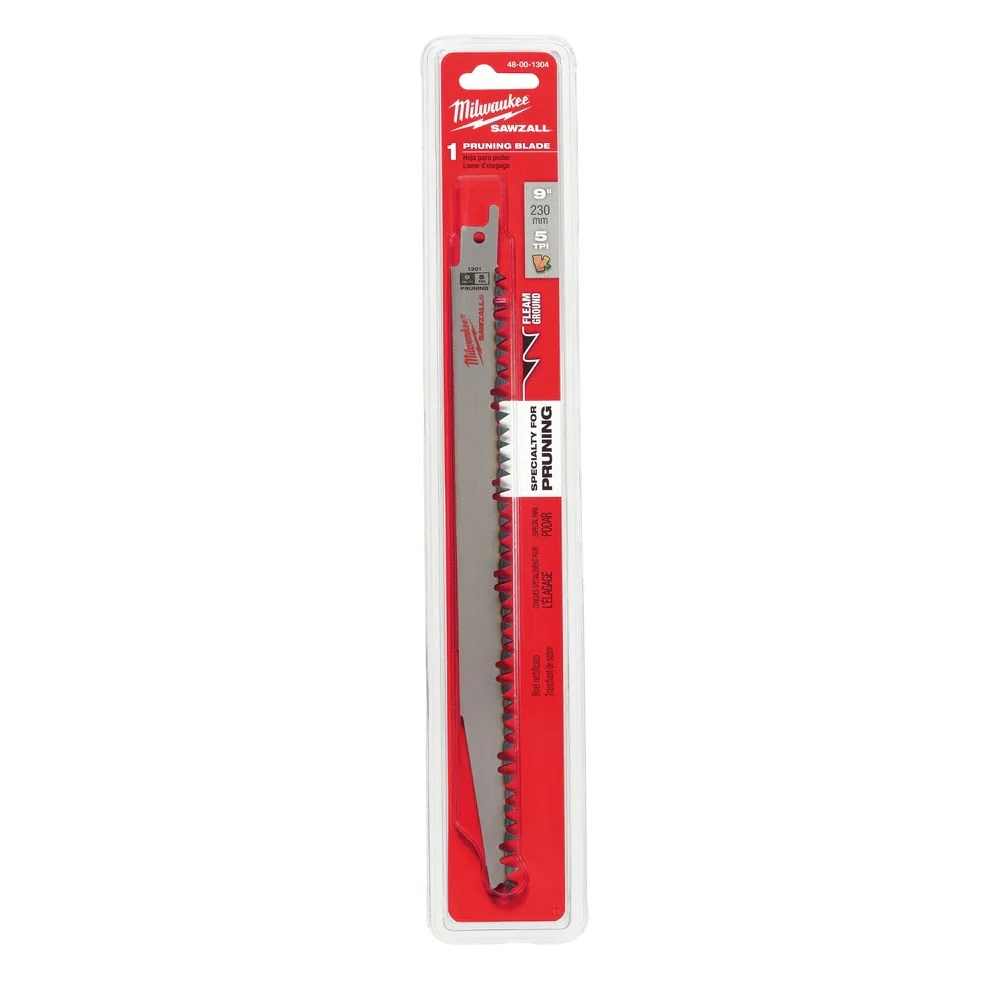 Milwaukee 48-00-1304 9 in. 4/5 TPI Pruning SAWZALL Reciprocating Saw Blade - Image 5