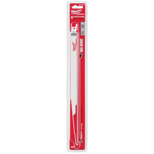 Milwaukee 48-00-5037 12" x 6TPI Bi-Metal Super Sawzall Blade 5-Pack - Image 4