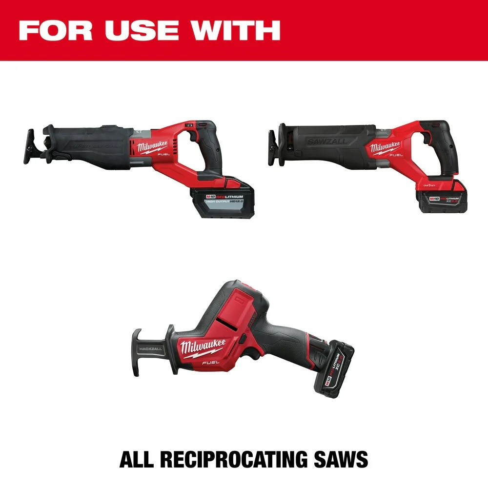 Milwaukee 48-00-5162 3-5/8" x 14TPI Bi-Metal Super Sawzall Blade - Image 4