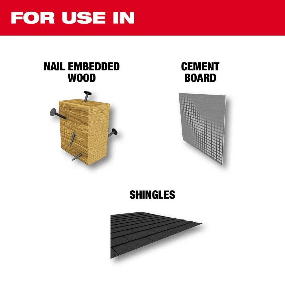 Milwaukee 48-00-5327 12" 5TPI AX with Carbide Teeth Sawzall Blade, 3 Pack - Image 4