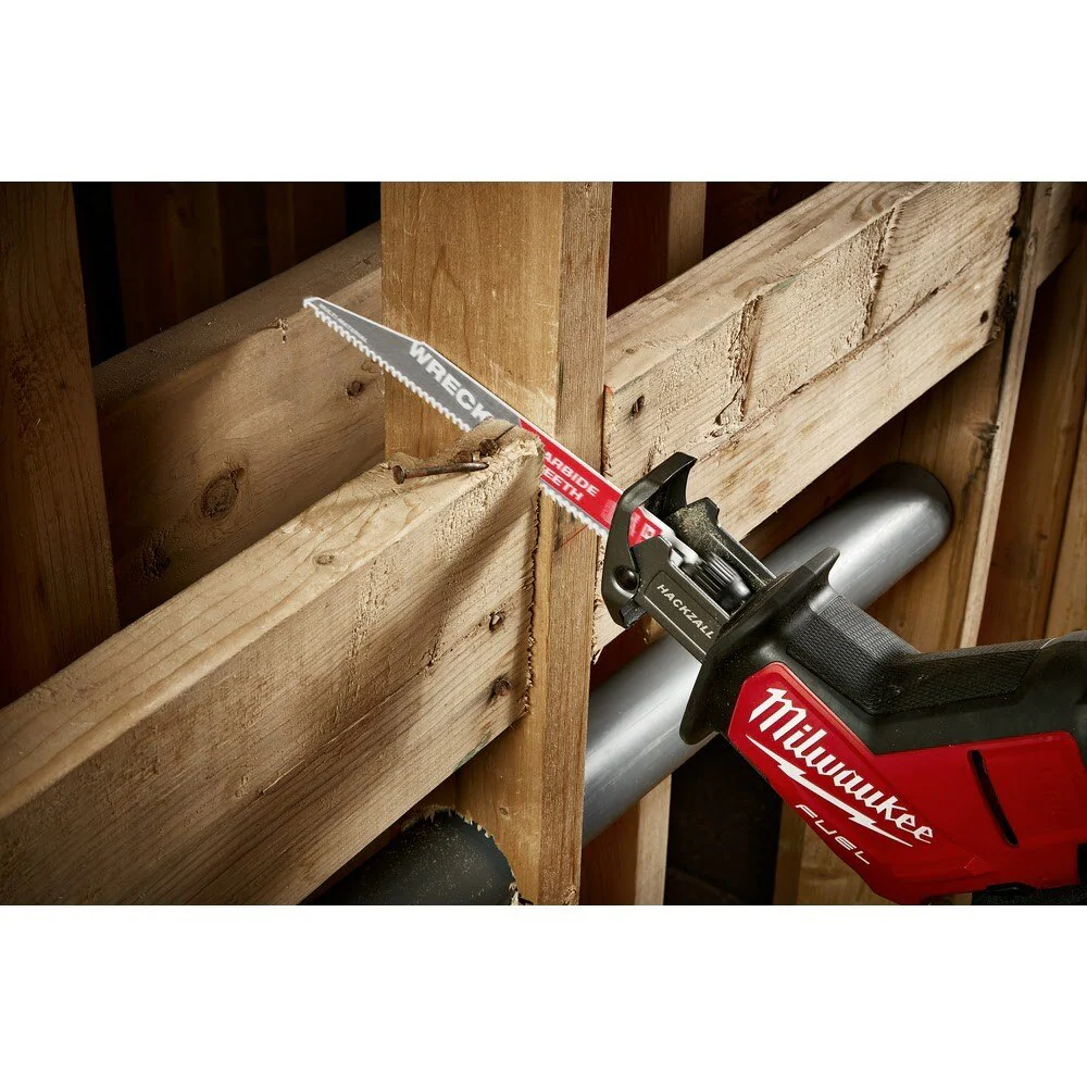 Milwaukee 48-00-5541 6" 6 TPI THE WRECKER™ with Carbide Teeth SAWZALL® Blade 5PK - Image 13