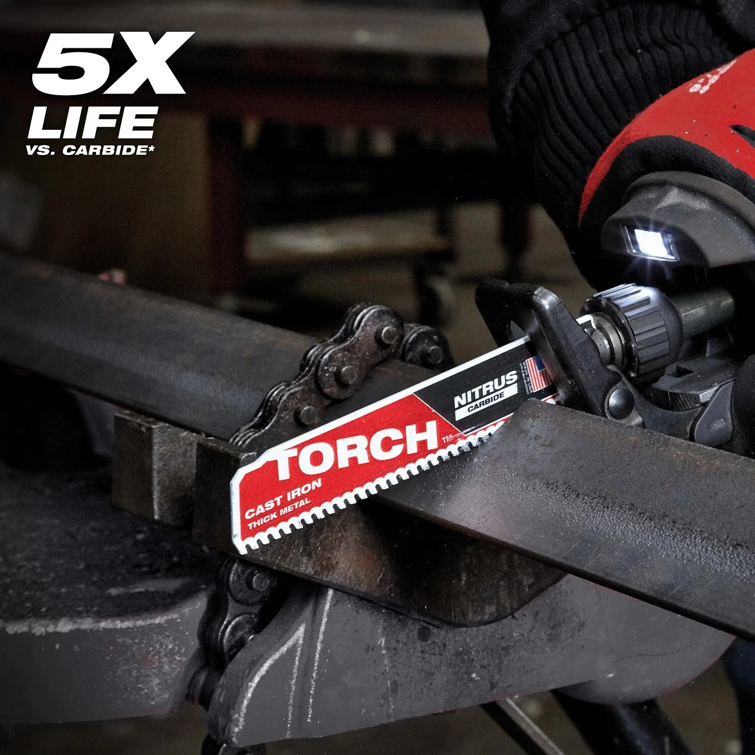 Milwaukee 48-00-5562 9" 7TPI The TORCH with NITRUS CARBIDE for CAST IRON 5PK - Image 5