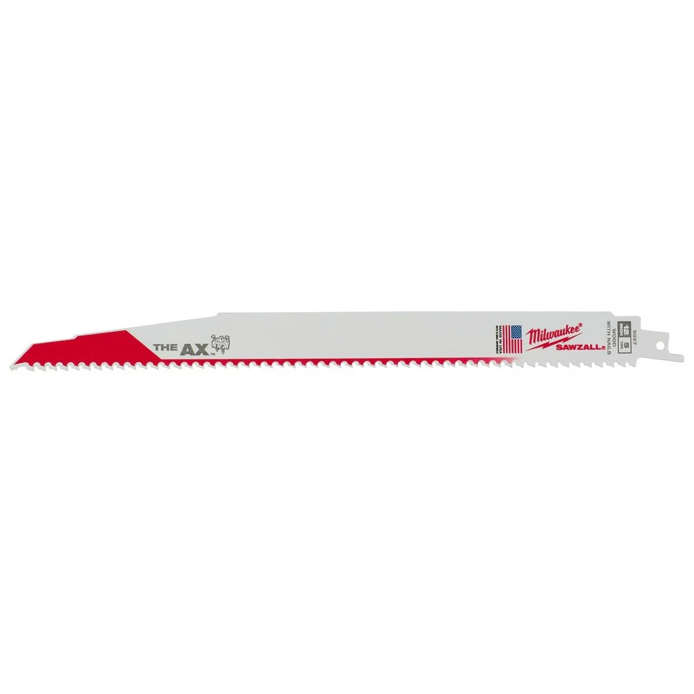 Milwaukee 48-00-8027 12" x 5/8TPI Super Sawzall AX Blade (25 Pack)