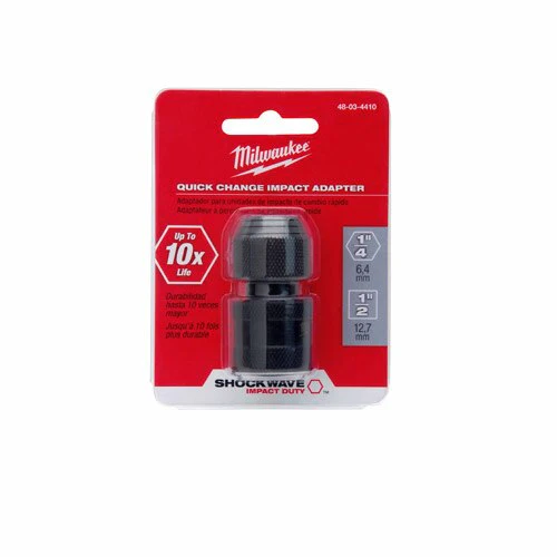 Milwaukee 48-03-4410 SHOCKWAVE 1/2 SQ TO 1/4 Hex Impact Adapter - Image 3