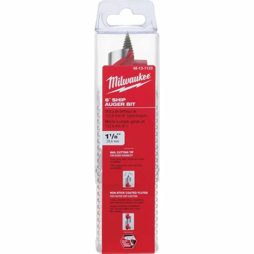 Milwaukee 48-13-1123 1-1/8" X 6" Ship Auger Bit - Image 2