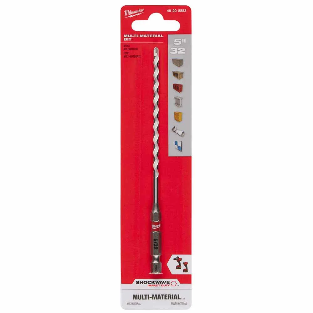 Milwaukee 48-20-8882 5/32" x 4" x 6" SHOCKWAVE Impact Duty Carbide Multi-Material Drill Bit - Image 11