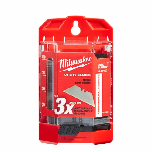 Milwaukee 48-22-1900 100 PC General Purpose Utility Blades w/ Dispenser - Image 4