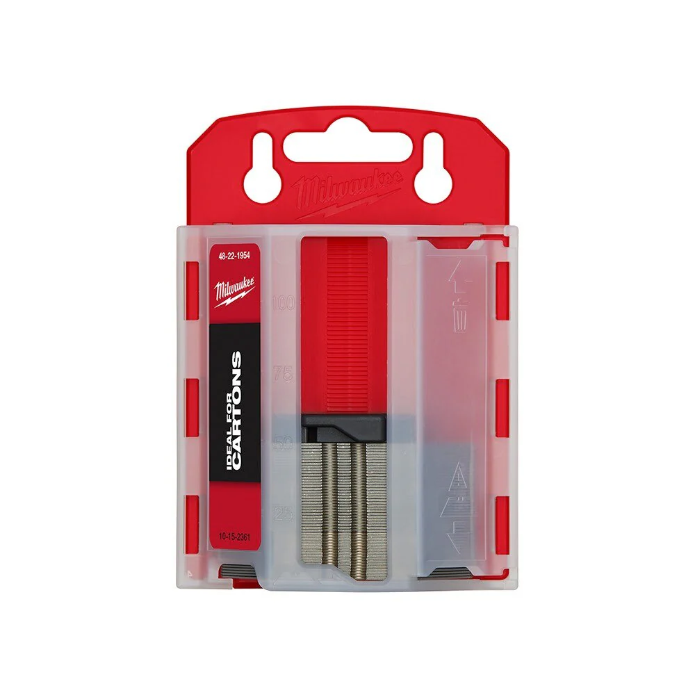 Milwaukee 48-22-1954 50 PC Carton Utility Knife Blades w/ Dispenser