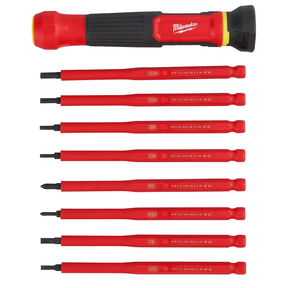 Milwaukee 48-22-2217 8-in-1 1000V Insulated Precision Multi-Bit Screwdriver Set - Image 5