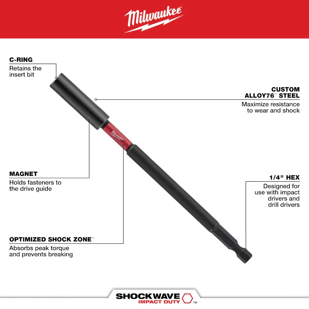 Milwaukee 48-22-2915 14-in-1 Multi-Bit Screwdriver W/ SHOCKWAVE Impact Duty Bits - Image 4