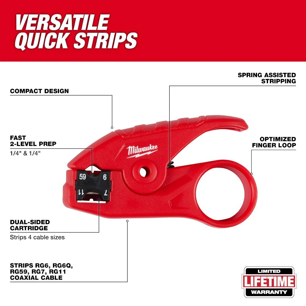 Milwaukee 48-22-3064 Coax Stripper - Image 2
