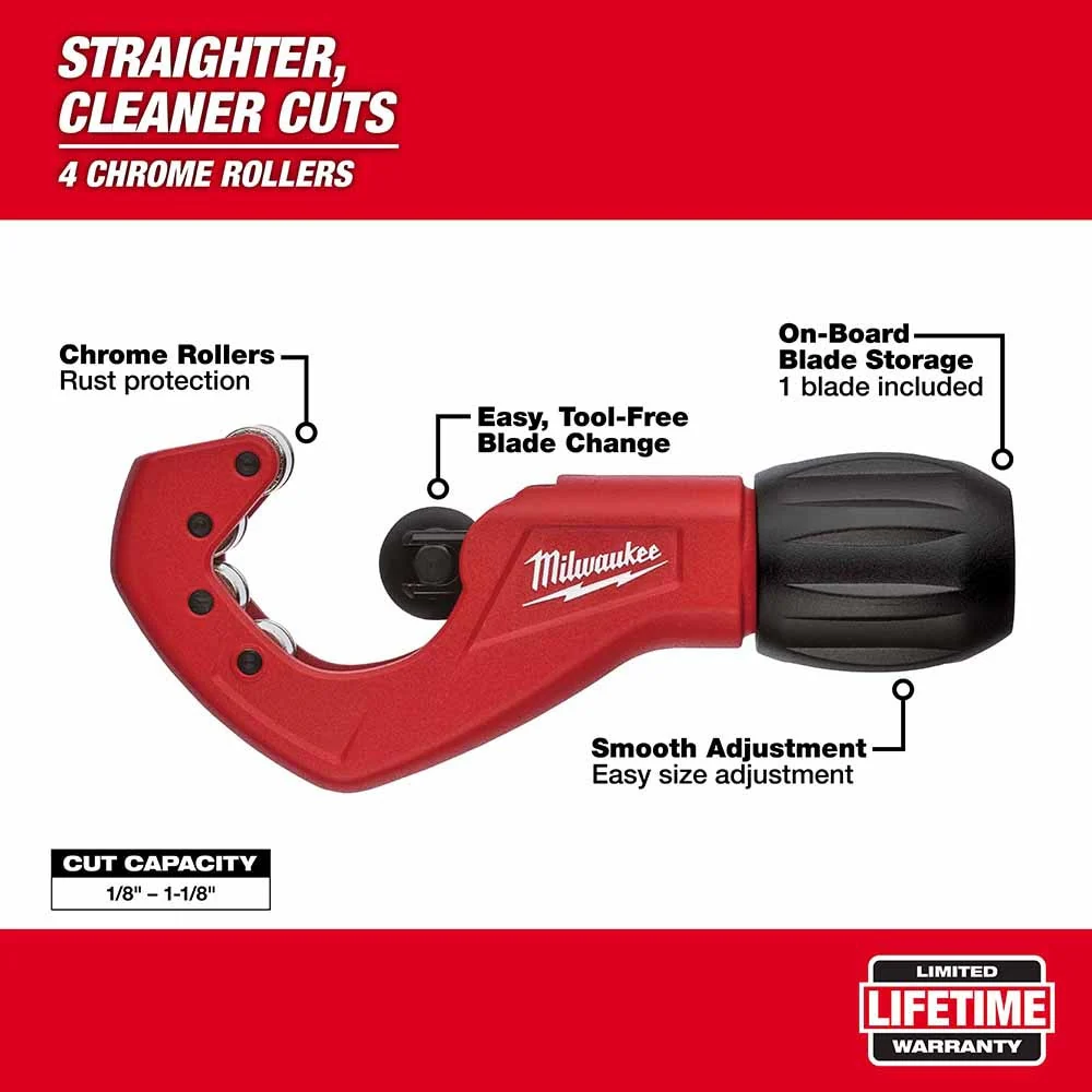 Milwaukee 48-22-4259 1" Constant Swing Copper Tubing Cutter - Image 2